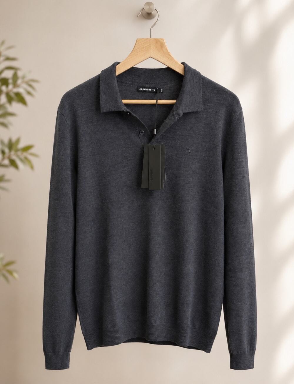NWT: J. Lindeberg Noel Light Merino Polo Shirt Size XL